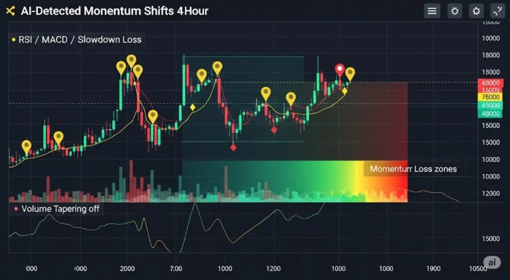 AI highlights momentum shifts